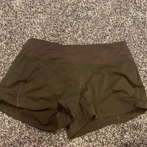 Lululemon Green Shorts 3 ins